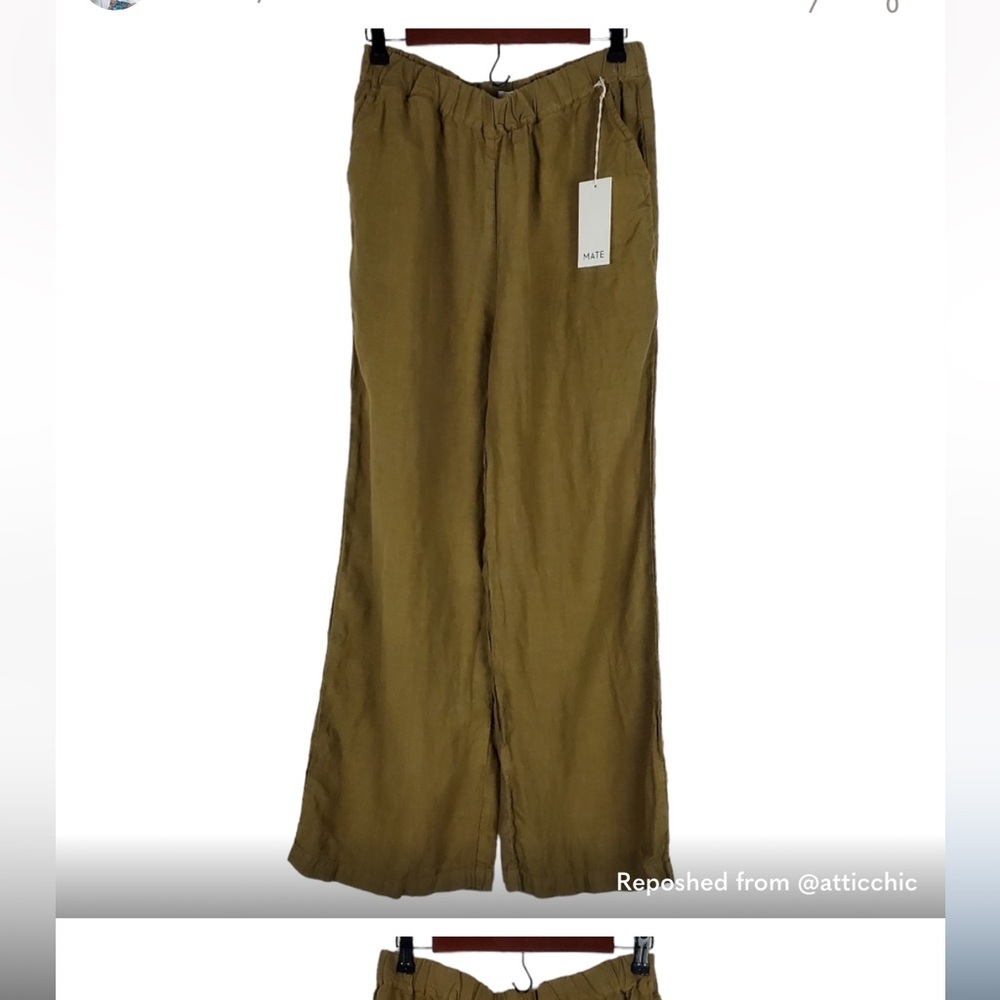 Mate the Label Wide Leg Linen Pant